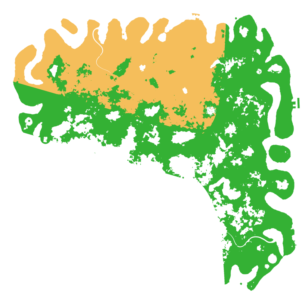 Biome Rust Map: Procedural Map, Size: 6000, Seed: 2022024