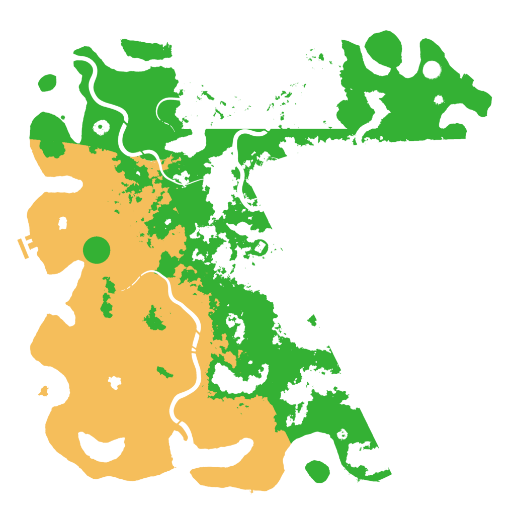 Biome Rust Map: Procedural Map, Size: 5000, Seed: 80557585
