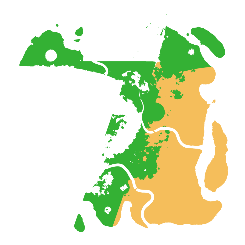 Biome Rust Map: Procedural Map, Size: 3700, Seed: 317572744