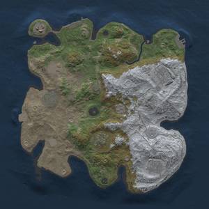 Thumbnail Rust Map: Procedural Map, Size: 3250, Seed: 547633, 15 Monuments