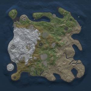 Thumbnail Rust Map: Procedural Map, Size: 3500, Seed: 882718276, 16 Monuments