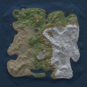 Thumbnail Rust Map: Procedural Map, Size: 3500, Seed: 112558592, 16 Monuments