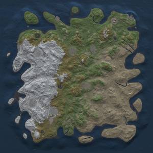 Thumbnail Rust Map: Procedural Map, Size: 4500, Seed: 279, 19 Monuments