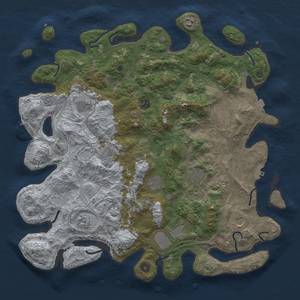 Thumbnail Rust Map: Procedural Map, Size: 4510, Seed: 1222, 19 Monuments