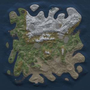 Thumbnail Rust Map: Procedural Map, Size: 3800, Seed: 974321, 17 Monuments