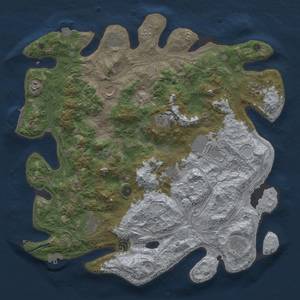 Thumbnail Rust Map: Procedural Map, Size: 4500, Seed: 1094428633, 19 Monuments