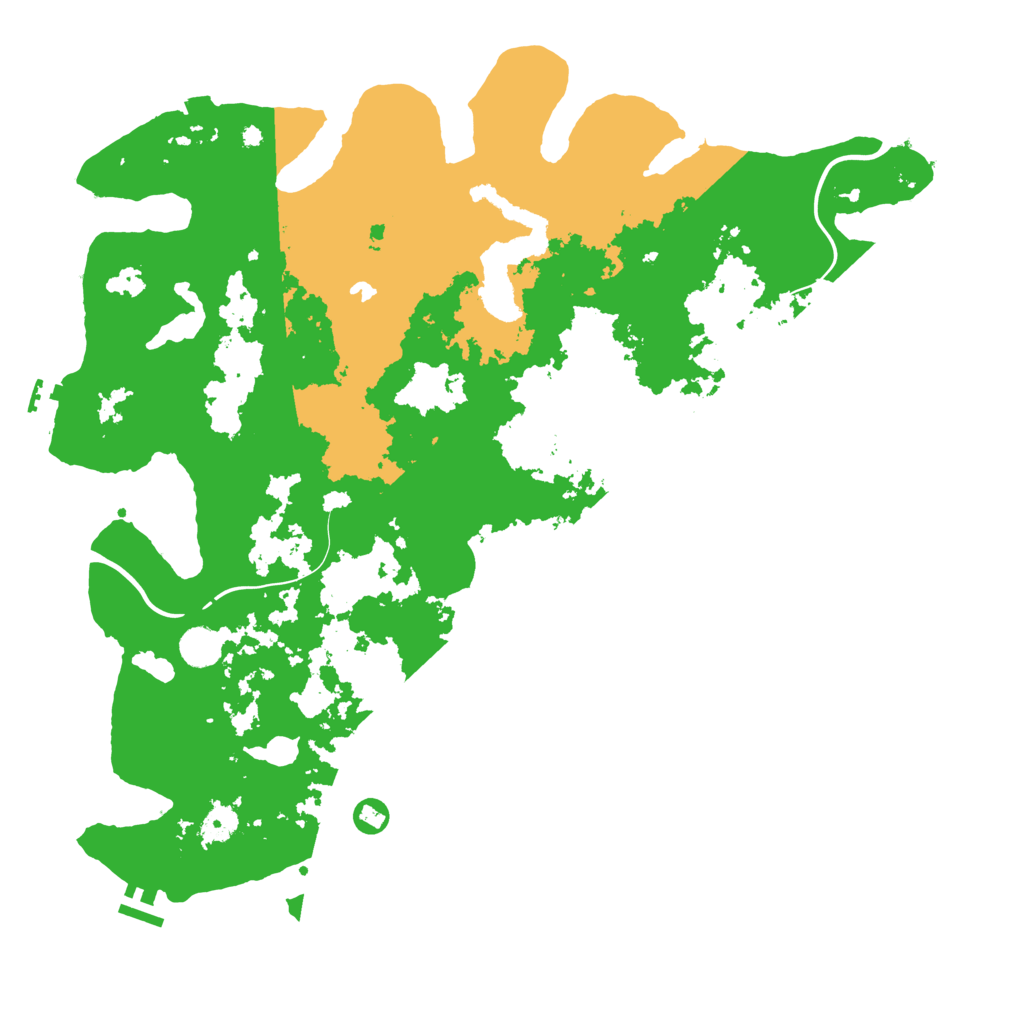 Biome Rust Map: Procedural Map, Size: 4500, Seed: 1094428633