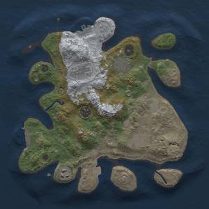 Thumbnail Rust Map: Procedural Map, Size: 3000, Seed: 1265568381, 13 Monuments