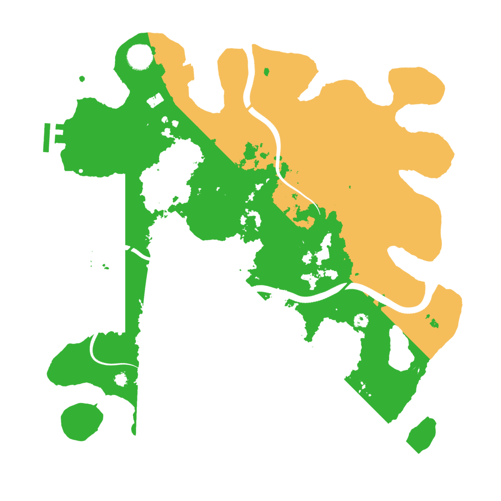 Biome Rust Map: Procedural Map, Size: 3500, Seed: 655645