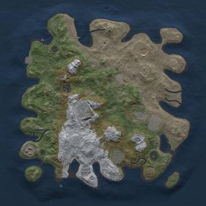 Thumbnail Rust Map: Procedural Map, Size: 3500, Seed: 655645, 14 Monuments