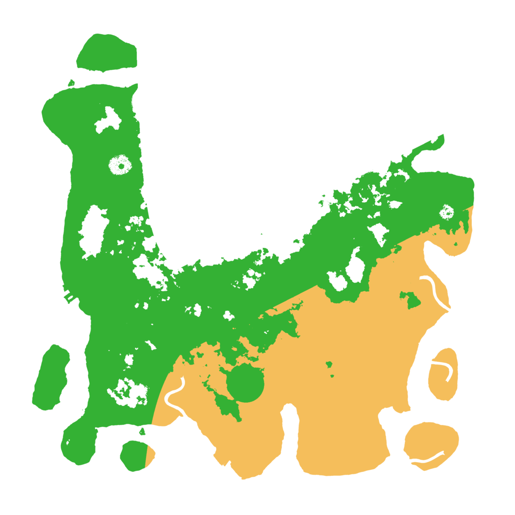 Biome Rust Map: Procedural Map, Size: 3700, Seed: 1221749013