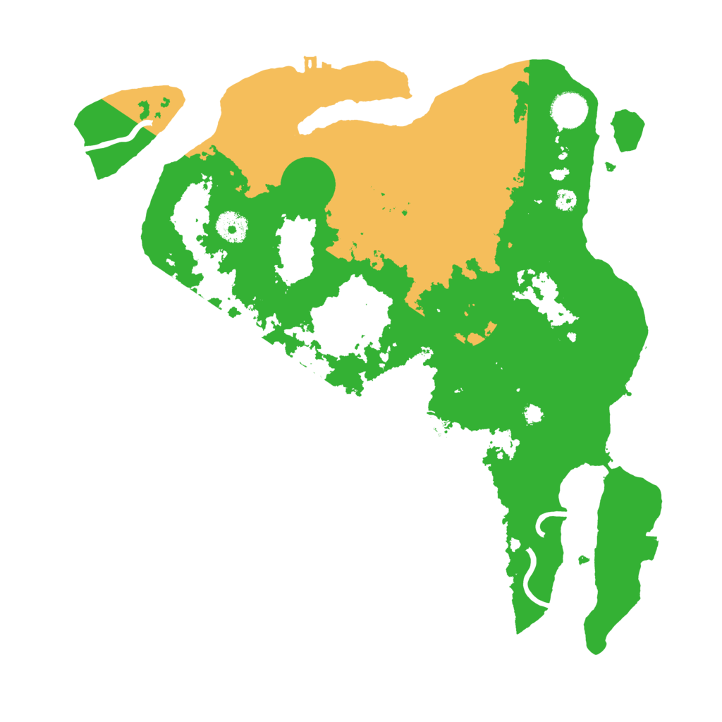 Biome Rust Map: Procedural Map, Size: 3500, Seed: 747501238