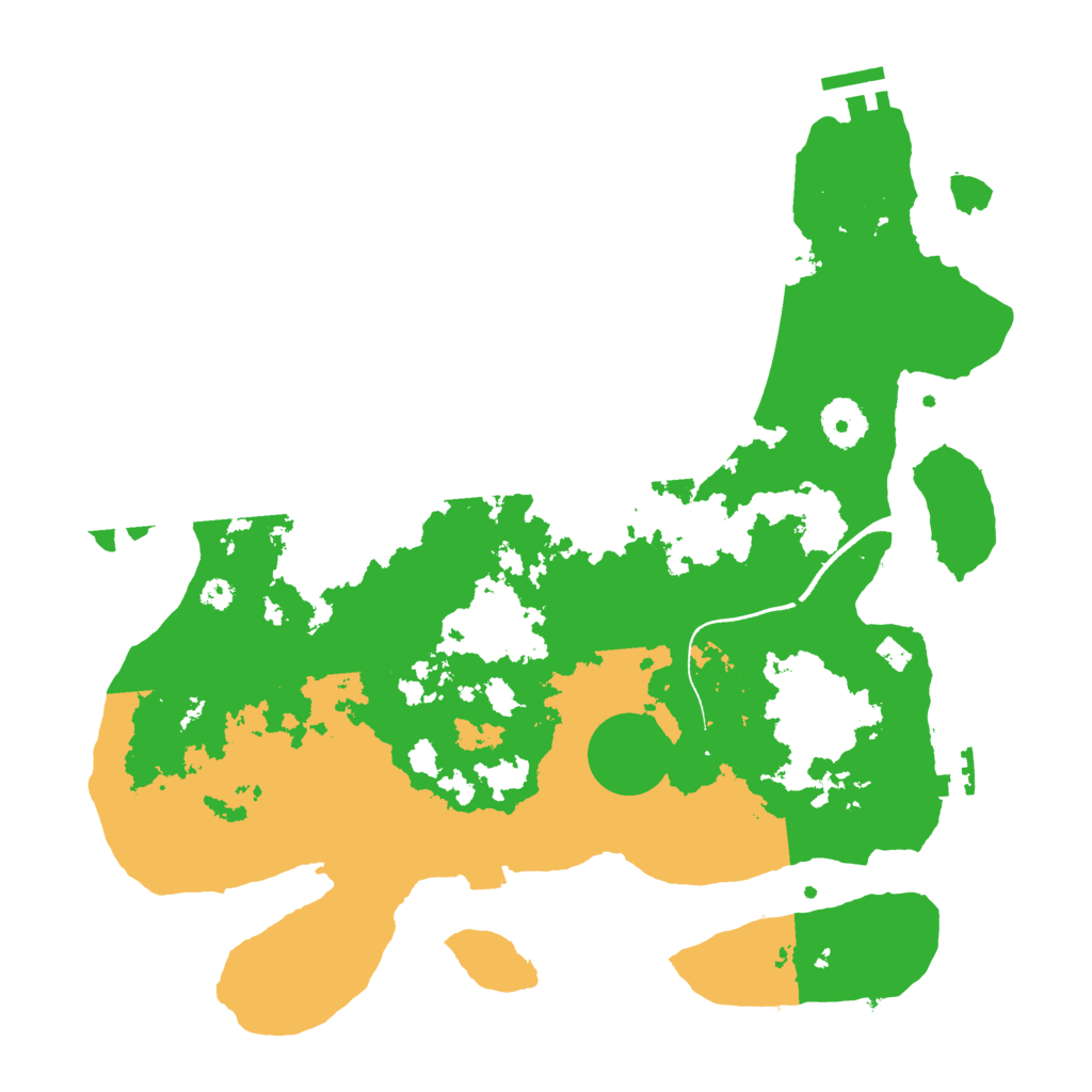 Biome Rust Map: Procedural Map, Size: 3500, Seed: 280035