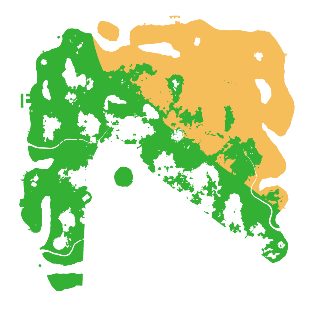 Biome Rust Map: Procedural Map, Size: 4500, Seed: 1363248615