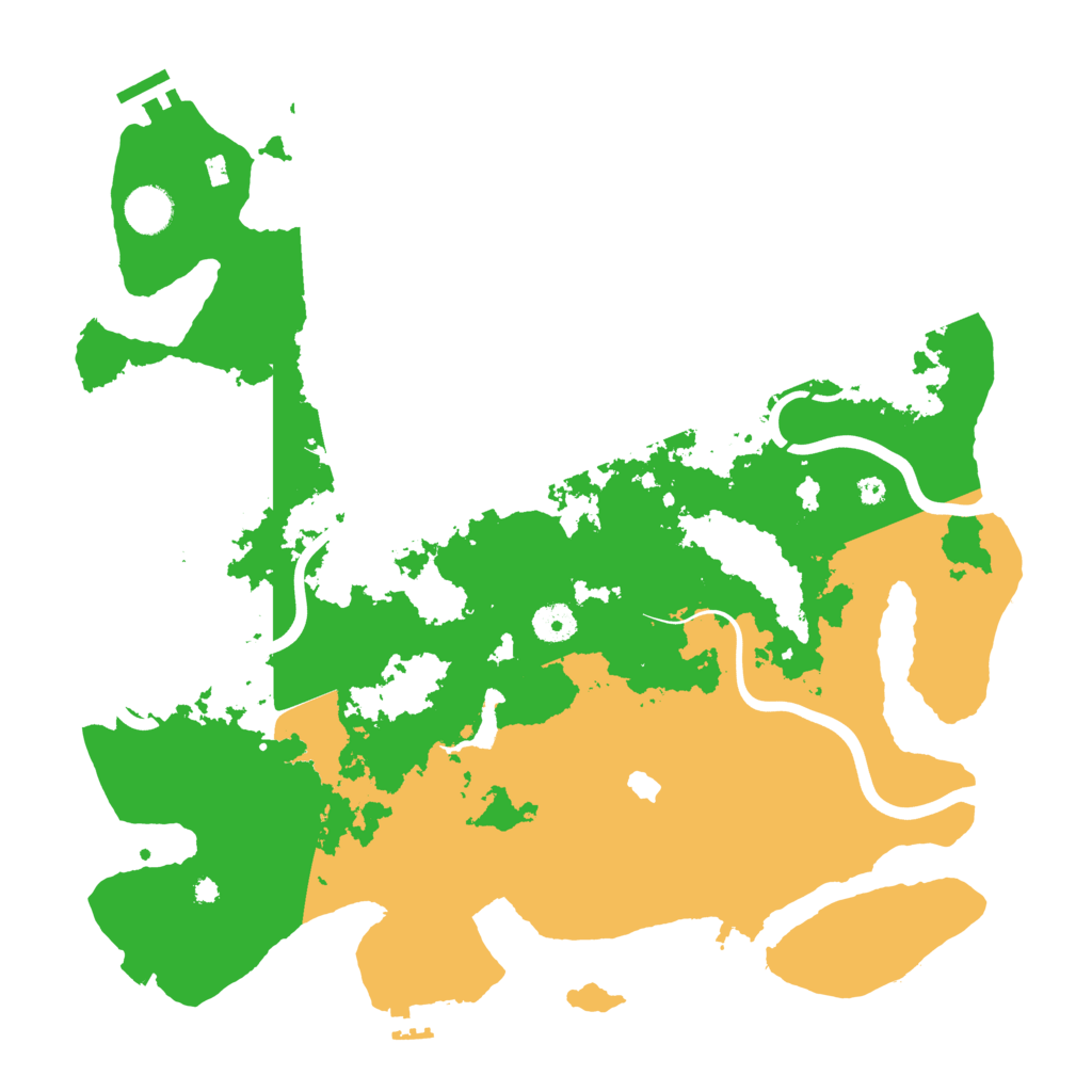 Biome Rust Map: Procedural Map, Size: 4000, Seed: 6861