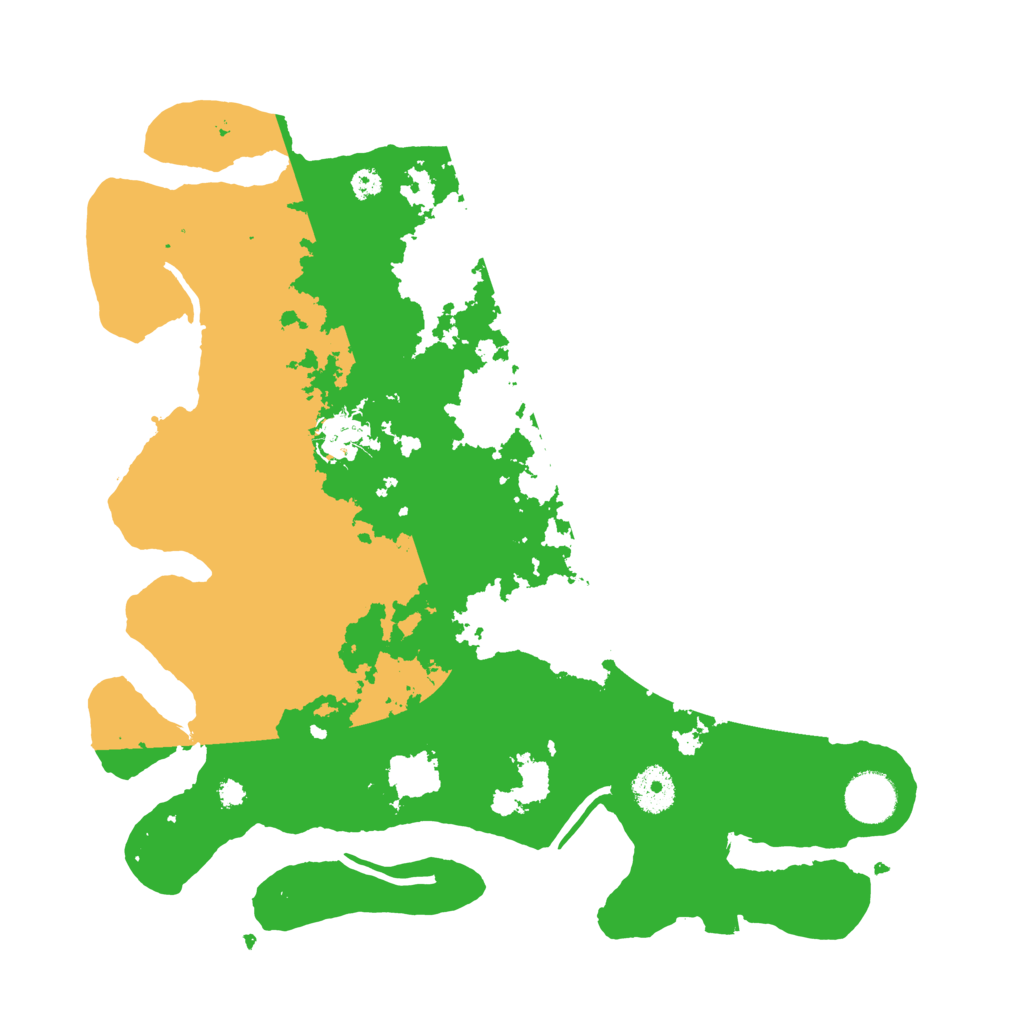 Biome Rust Map: Procedural Map, Size: 3500, Seed: 601224