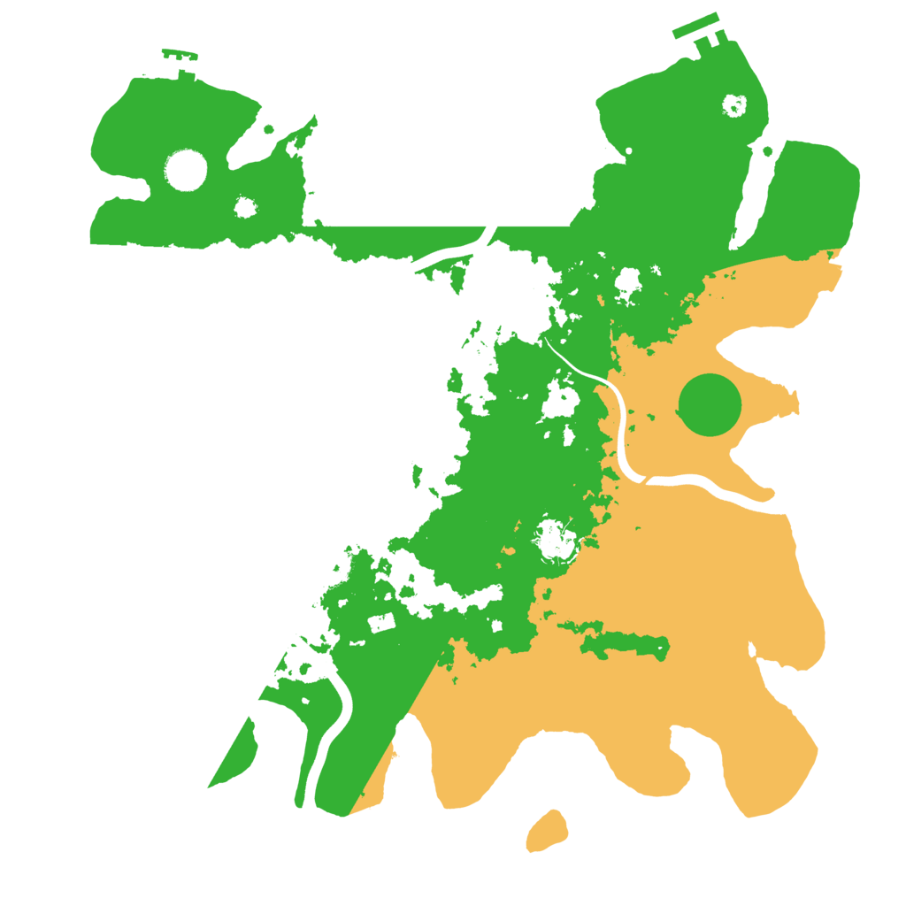 Biome Rust Map: Procedural Map, Size: 3800, Seed: 197160480
