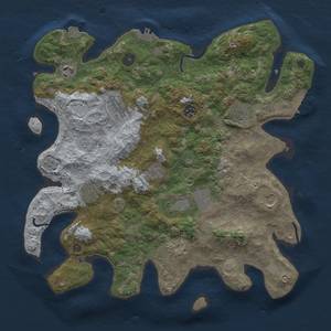 Thumbnail Rust Map: Procedural Map, Size: 3800, Seed: 197160480, 18 Monuments