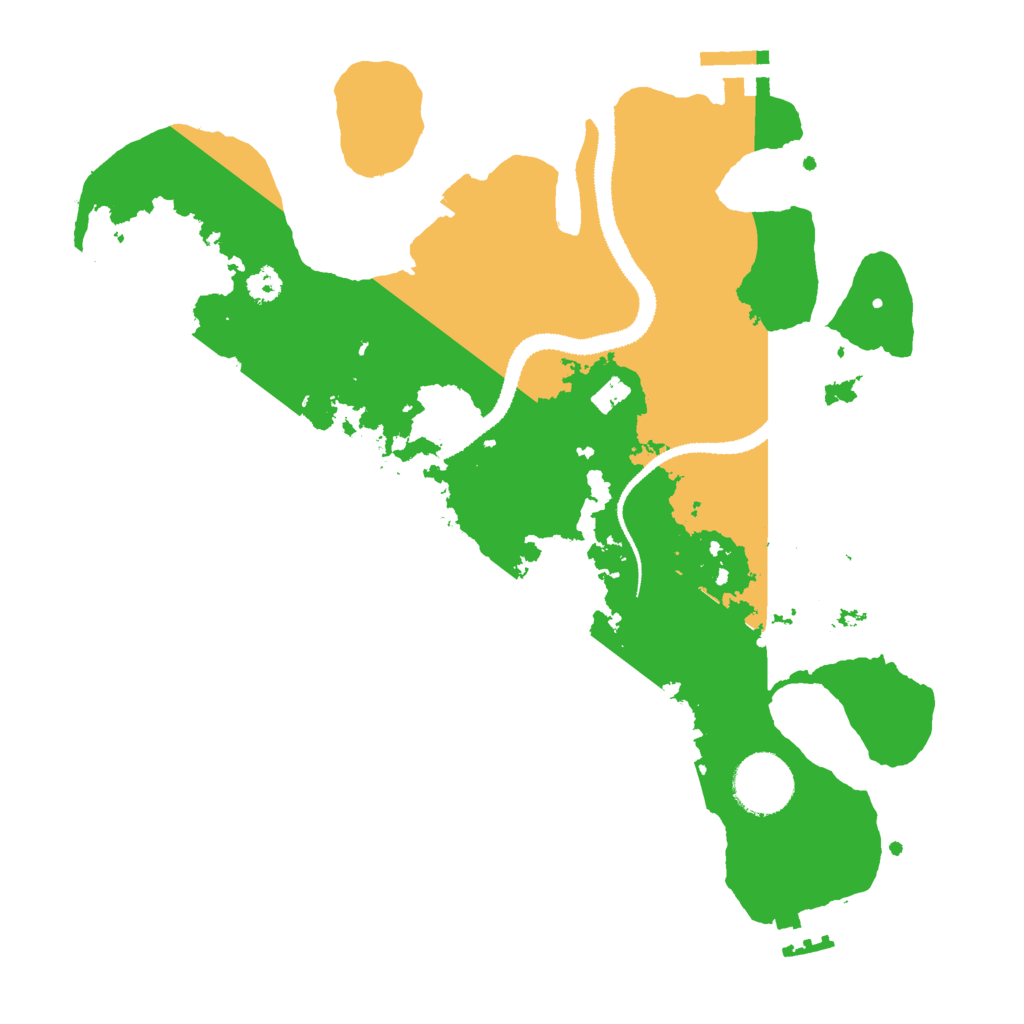 Biome Rust Map: Procedural Map, Size: 3000, Seed: 343434334