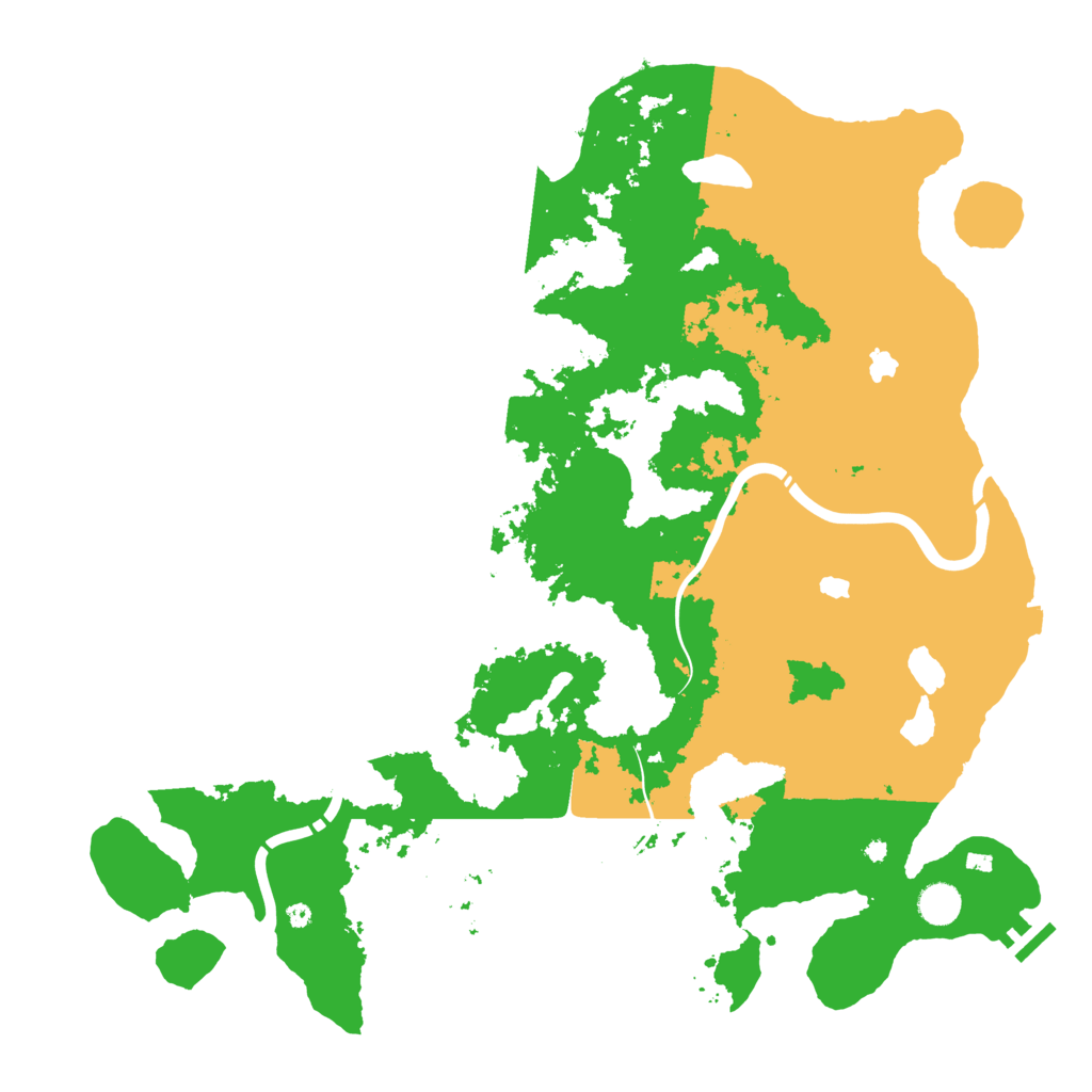 Biome Rust Map: Procedural Map, Size: 4500, Seed: 198357366