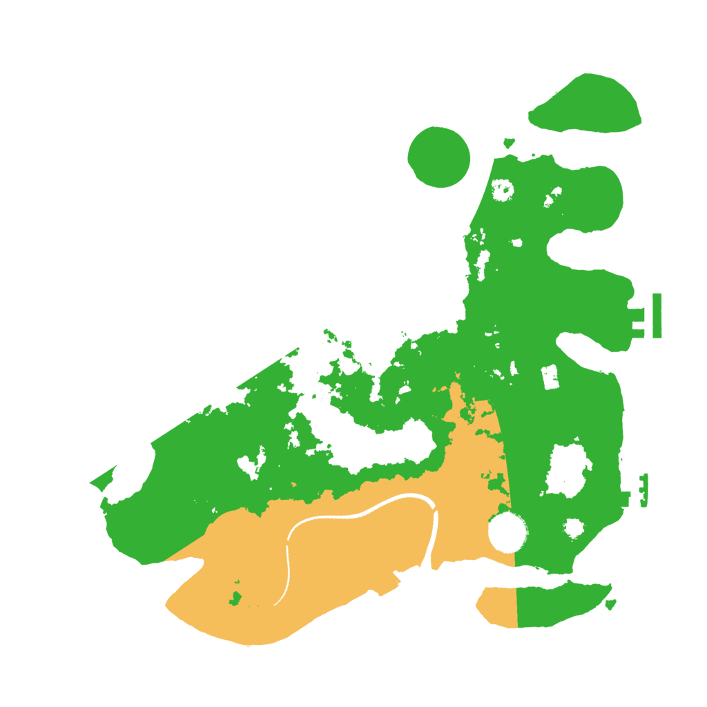 Biome Rust Map: Procedural Map, Size: 3200, Seed: 90064337