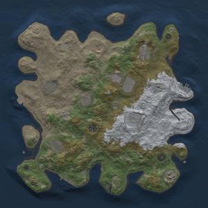 Thumbnail Rust Map: Procedural Map, Size: 3700, Seed: 238402869, 18 Monuments