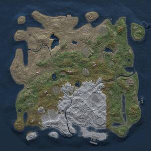 Thumbnail Rust Map: Procedural Map, Size: 4250, Seed: 1252809827, 16 Monuments