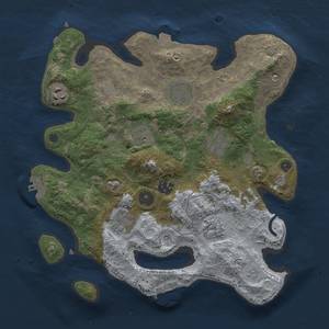 Thumbnail Rust Map: Procedural Map, Size: 3200, Seed: 456778, 15 Monuments