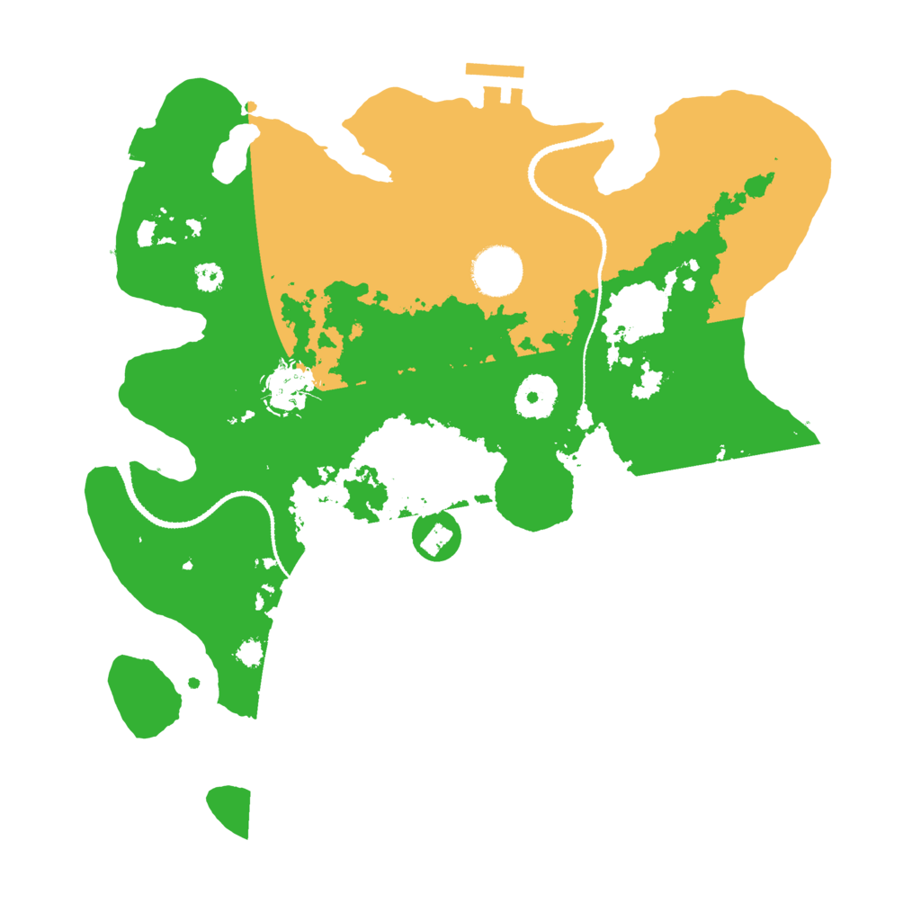 Biome Rust Map: Procedural Map, Size: 3200, Seed: 456778