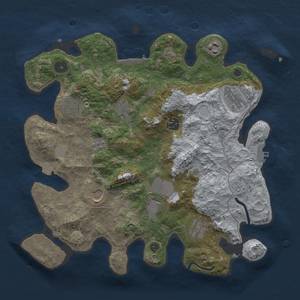 Thumbnail Rust Map: Procedural Map, Size: 3500, Seed: 2136307639, 17 Monuments