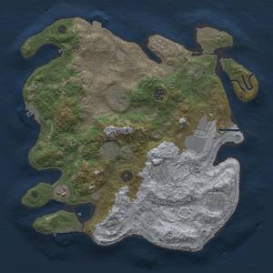 Thumbnail Rust Map: Procedural Map, Size: 3500, Seed: 638952372, 17 Monuments