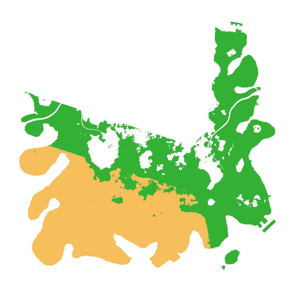 Biome Rust Map: Procedural Map, Size: 3700, Seed: 391097216