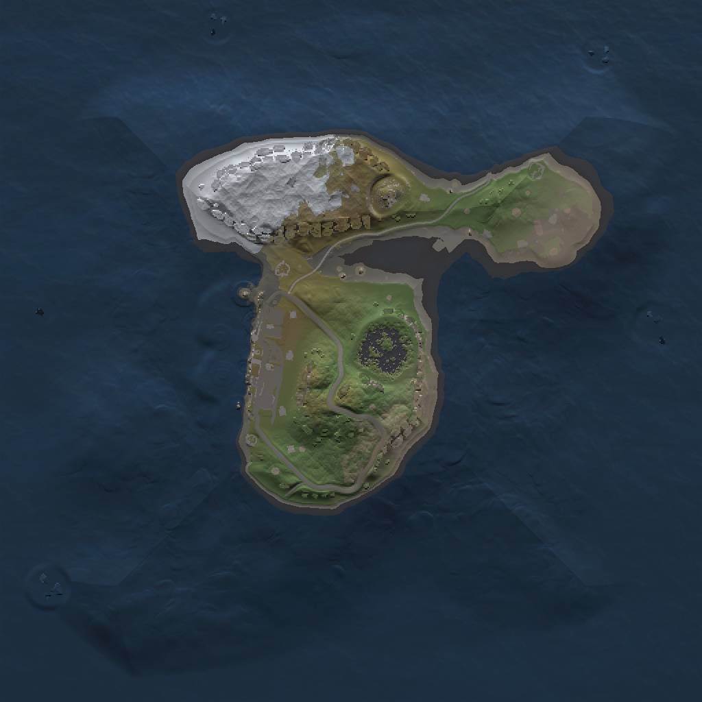 Rust Map: Procedural Map, Size: 1500, Seed: 1997691574, 4 Monuments