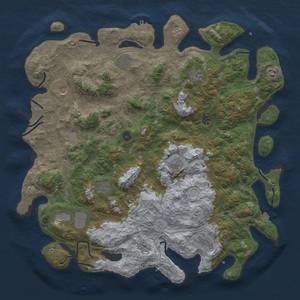 Thumbnail Rust Map: Procedural Map, Size: 4800, Seed: 184890422, 19 Monuments