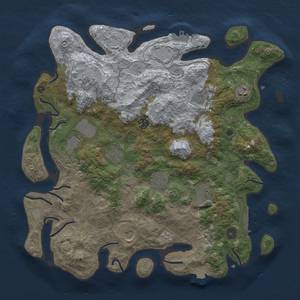 Thumbnail Rust Map: Procedural Map, Size: 4000, Seed: 261850848, 18 Monuments