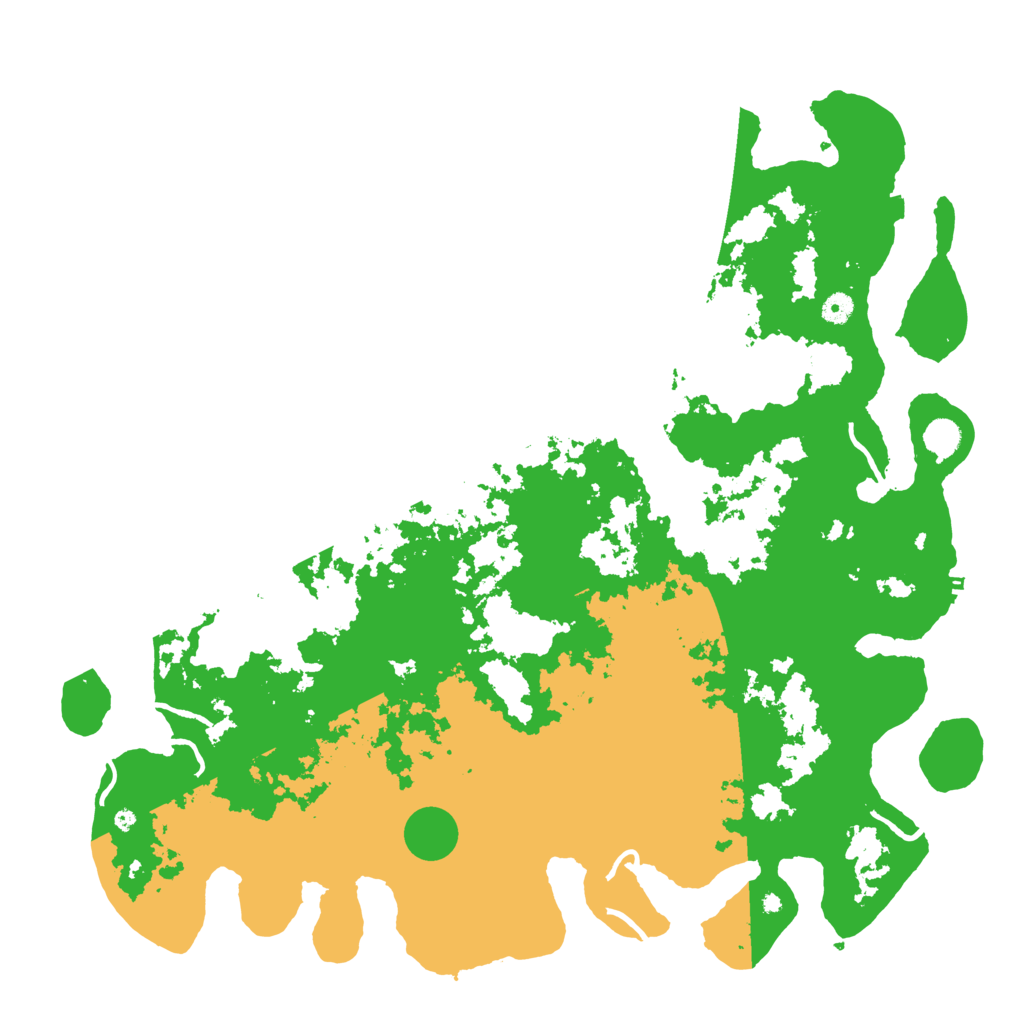 Biome Rust Map: Procedural Map, Size: 5000, Seed: 1225567