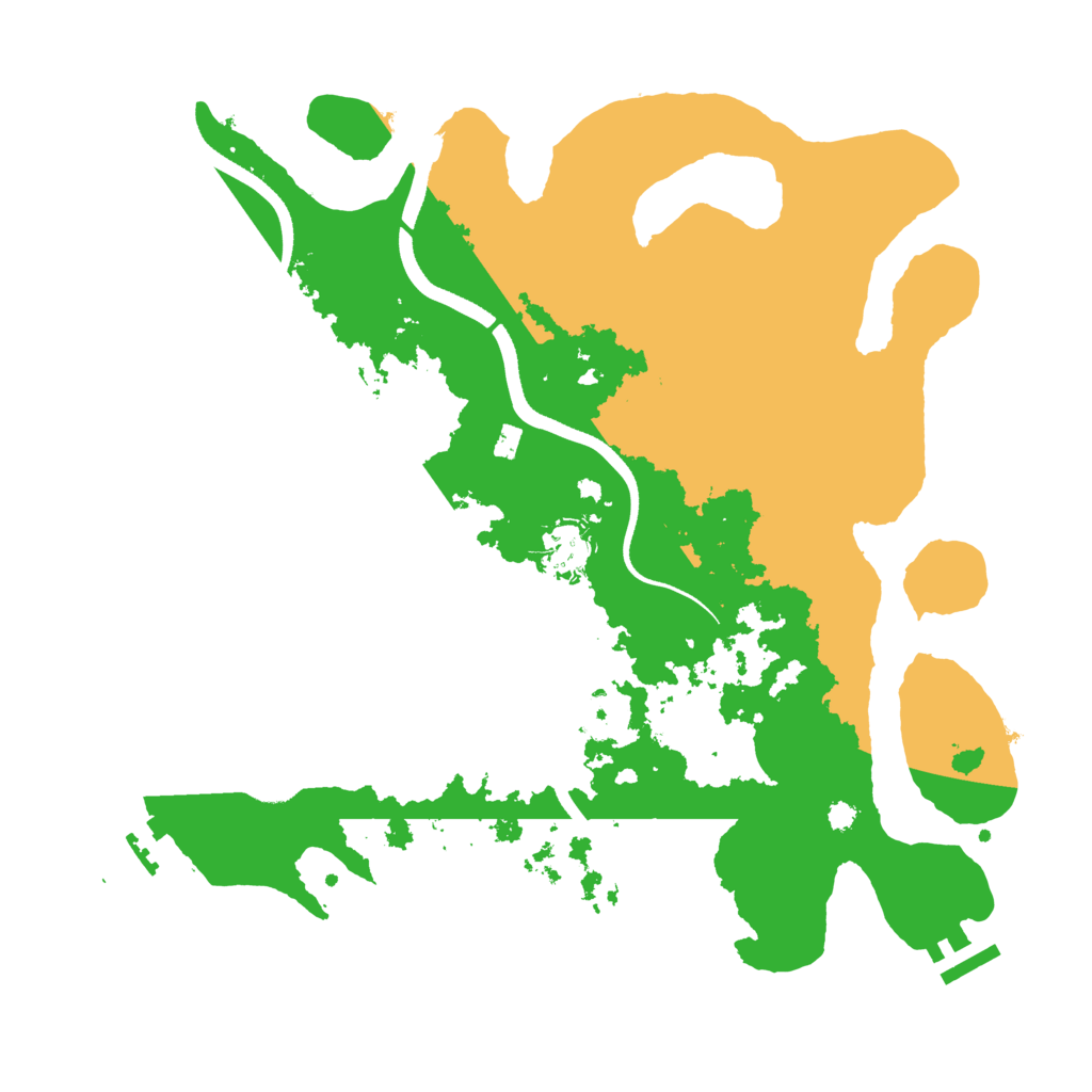 Biome Rust Map: Procedural Map, Size: 3500, Seed: 37742