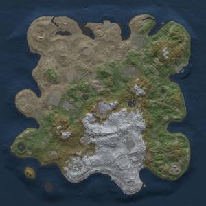 Thumbnail Rust Map: Procedural Map, Size: 3700, Seed: 1707363265, 19 Monuments