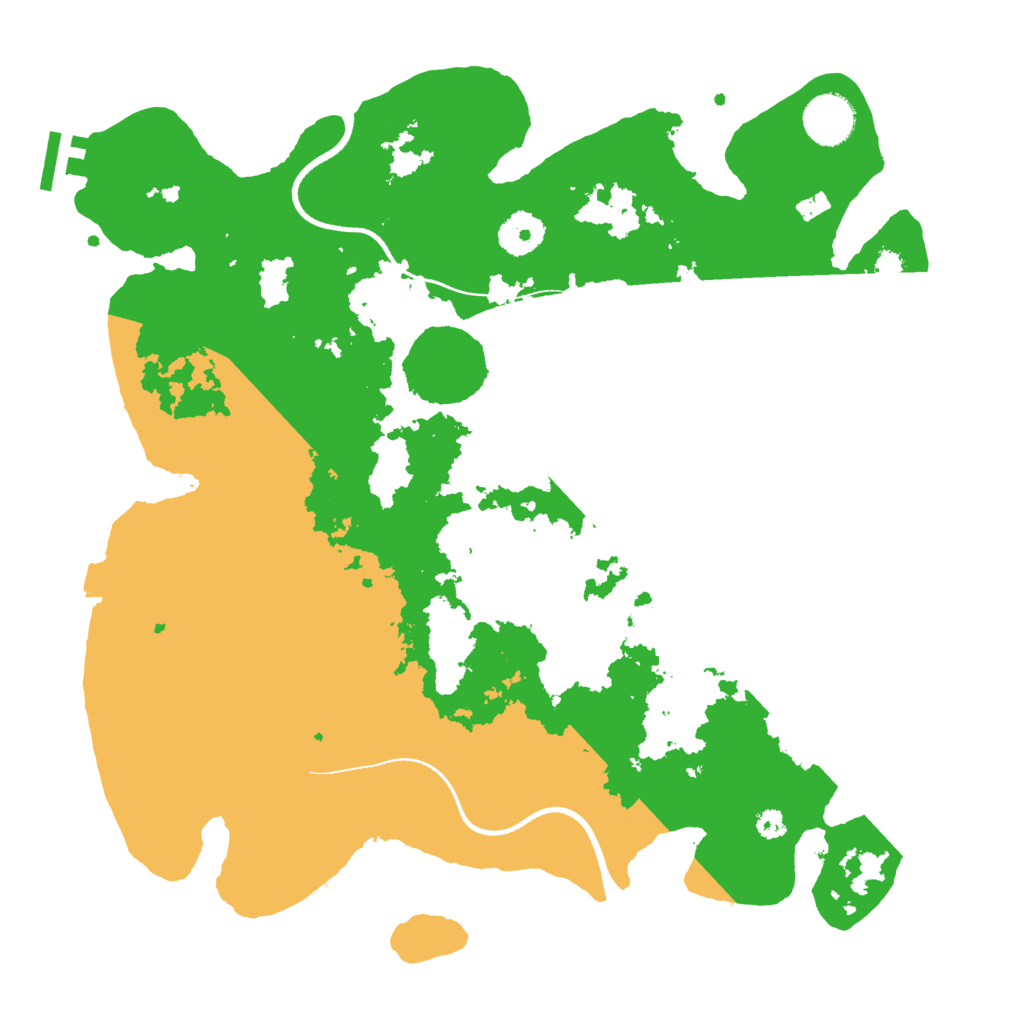Biome Rust Map: Procedural Map, Size: 3500, Seed: 2110541354