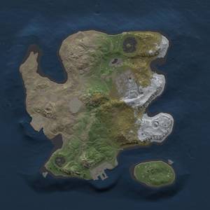 Thumbnail Rust Map: Procedural Map, Size: 2000, Seed: 1654099339, 6 Monuments