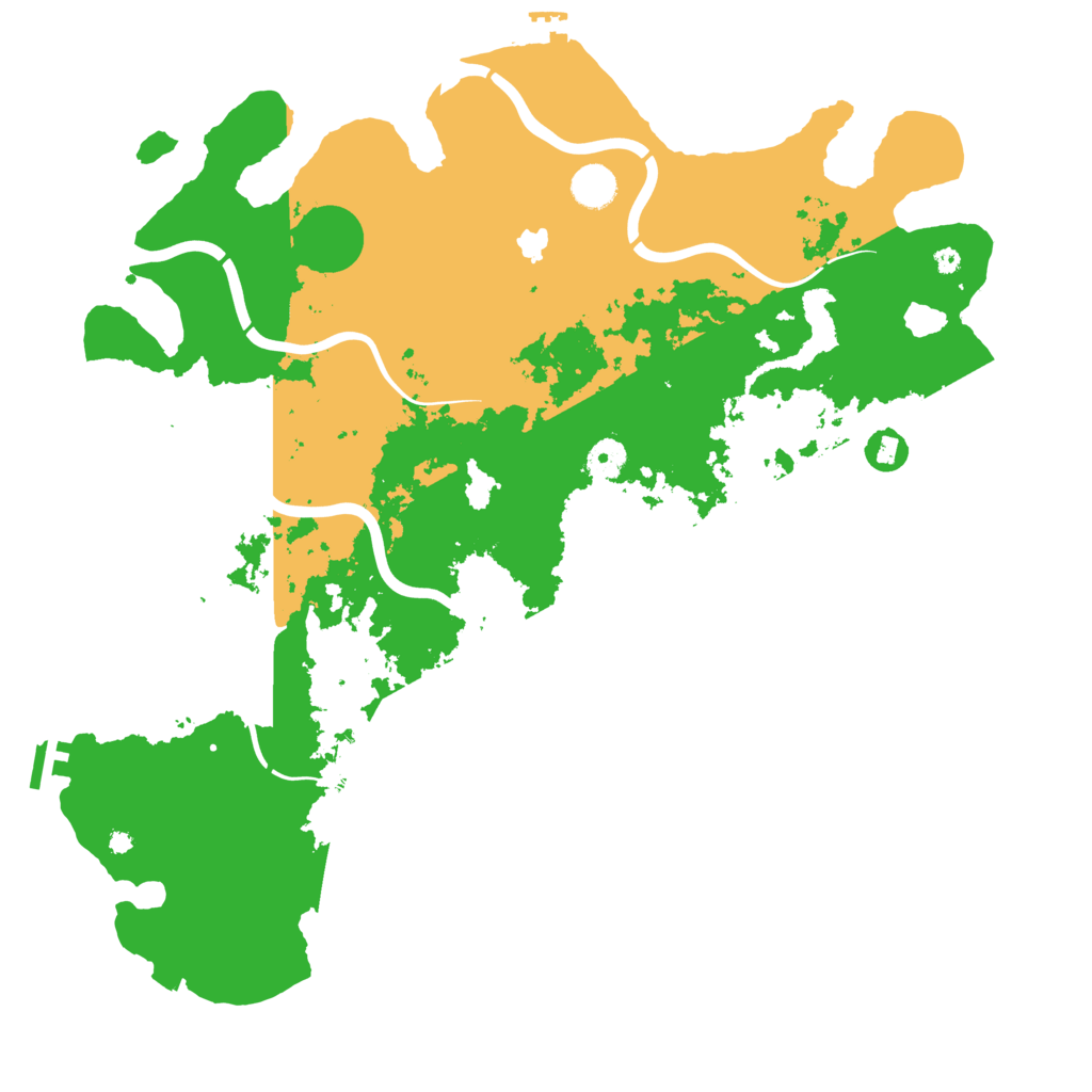 Biome Rust Map: Procedural Map, Size: 4300, Seed: 424637