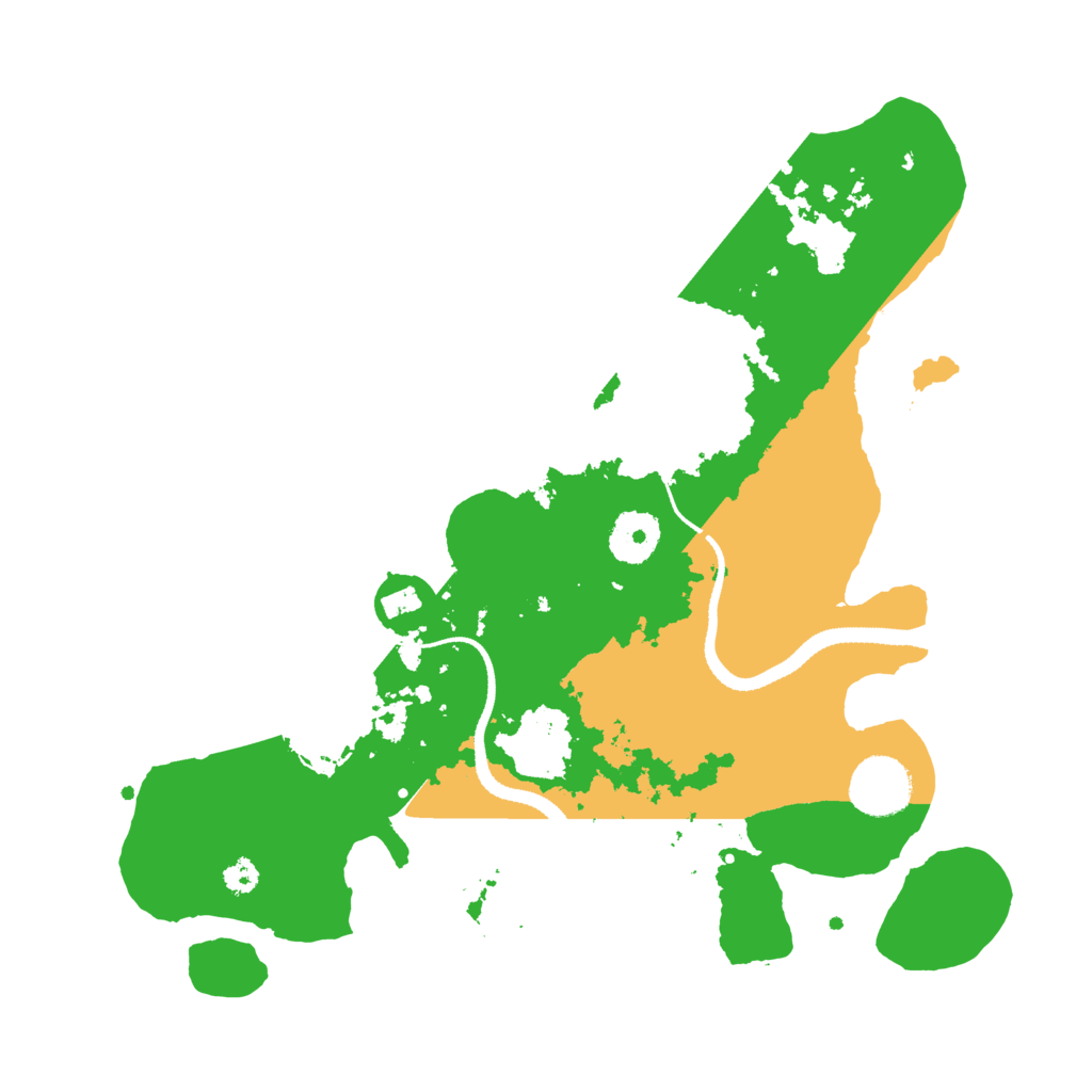 Biome Rust Map: Procedural Map, Size: 3200, Seed: 1224