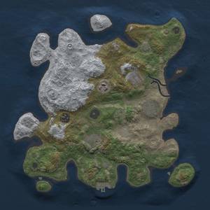 Thumbnail Rust Map: Procedural Map, Size: 3200, Seed: 1224, 13 Monuments