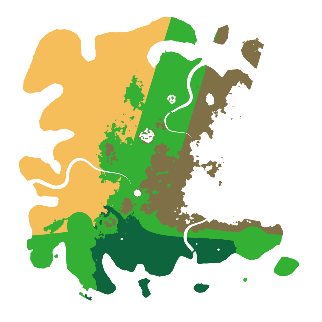 Biome Rust Map: Procedural Map, Size: 3500, Seed: 361738537