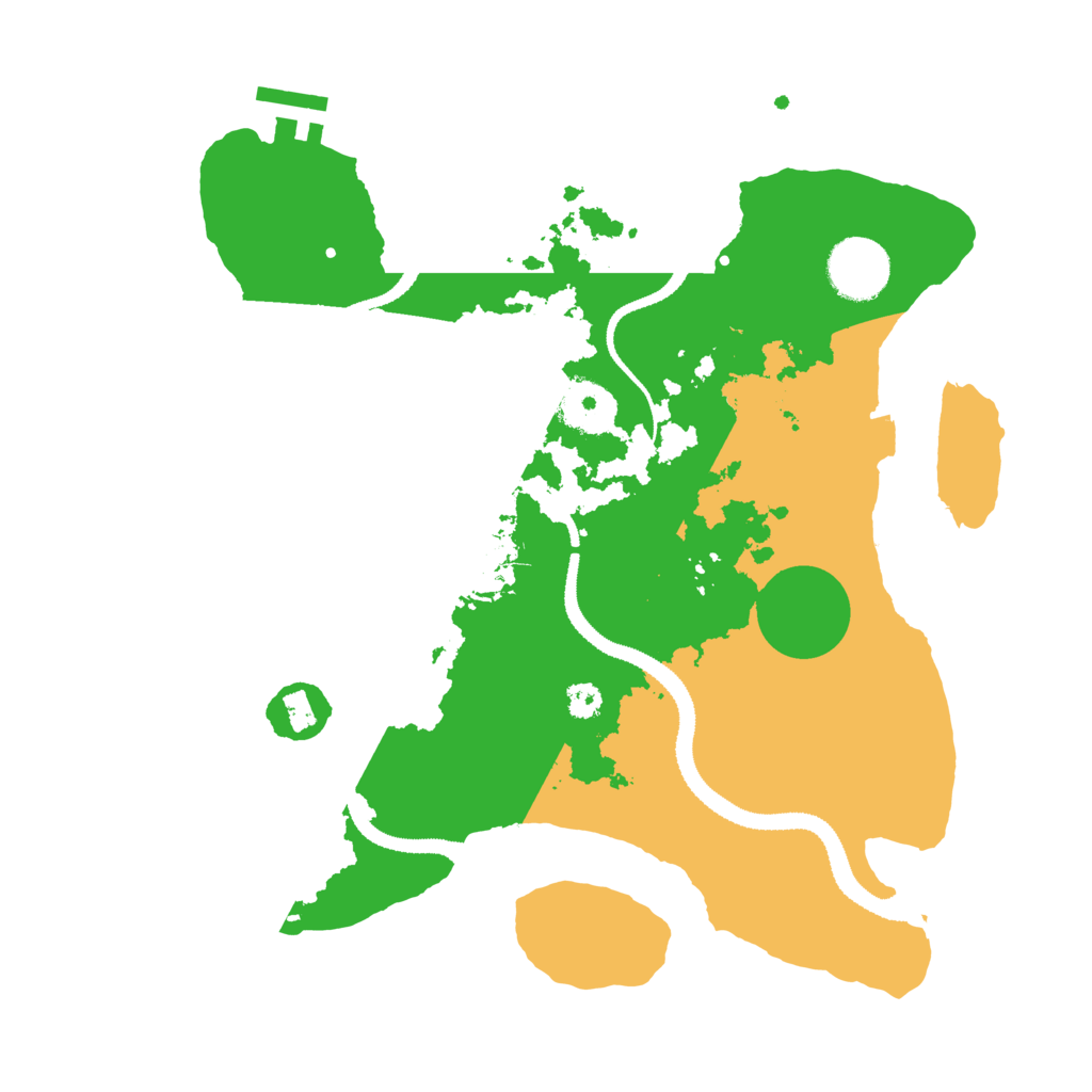 Biome Rust Map: Procedural Map, Size: 3100, Seed: 69085927