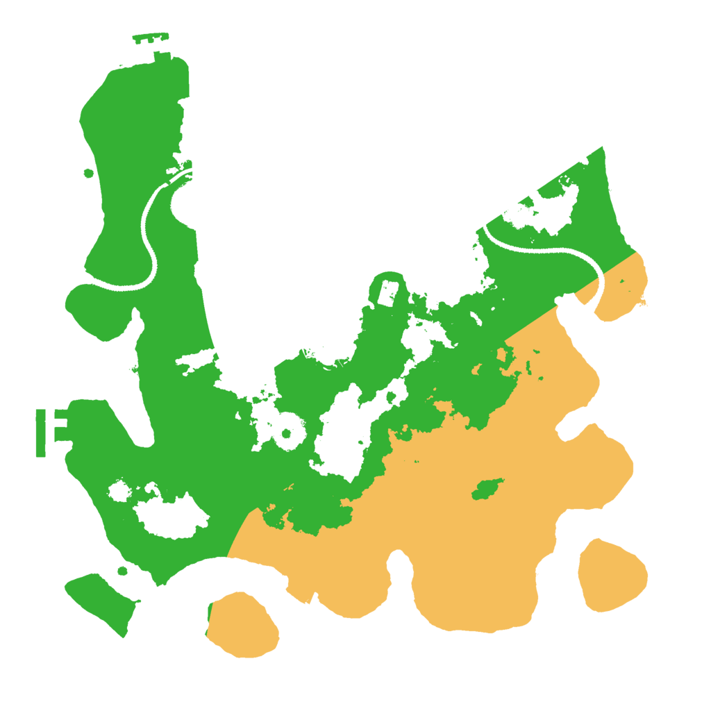 Biome Rust Map: Procedural Map, Size: 3000, Seed: 1145687983