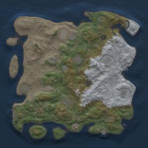 Thumbnail Rust Map: Procedural Map, Size: 4250, Seed: 937472750, 19 Monuments