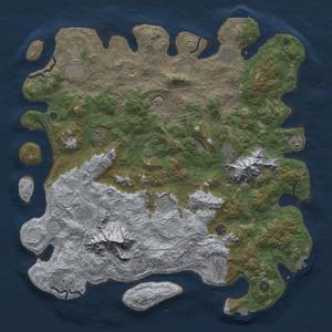 Thumbnail Rust Map: Procedural Map, Size: 5000, Seed: 483464617, 19 Monuments