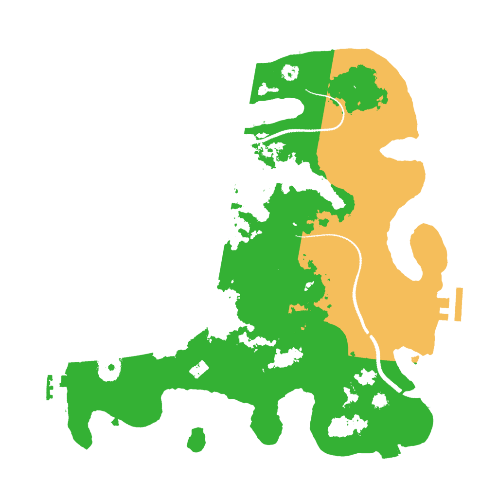 Biome Rust Map: Procedural Map, Size: 3000, Seed: 50324024