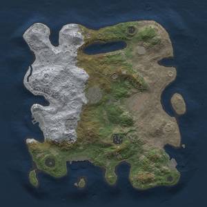 Thumbnail Rust Map: Procedural Map, Size: 3000, Seed: 50324024, 11 Monuments